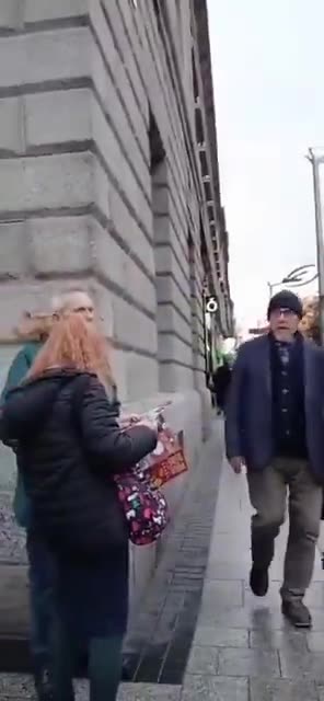 An Irish man unleashed his anger at a stall