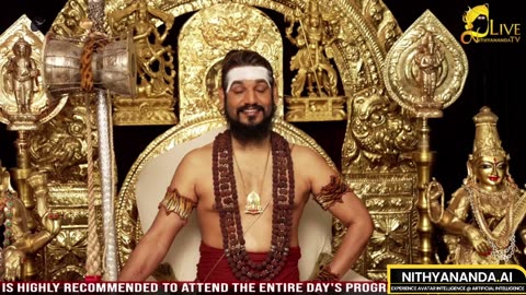 Witness the Divine Presence: Live Darshan of Bhagavan Nithyananda