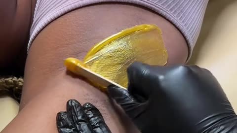 Underarm Waxing with Sexy Smooth Golden Allure Hard Wax ✨ | @aureateaesthetics