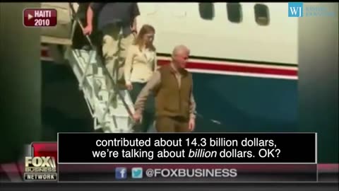 The Clinton foundation took 14.3 billion from Haiti rebuilding effort.