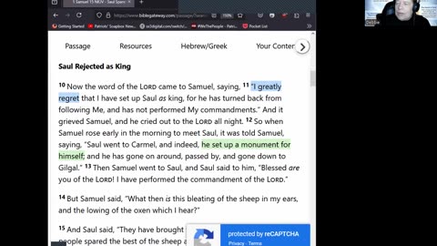 Journey Through The Bible -- 1 Samuel 15 -- Jehovah GOD Rejects Saul As King 03052025