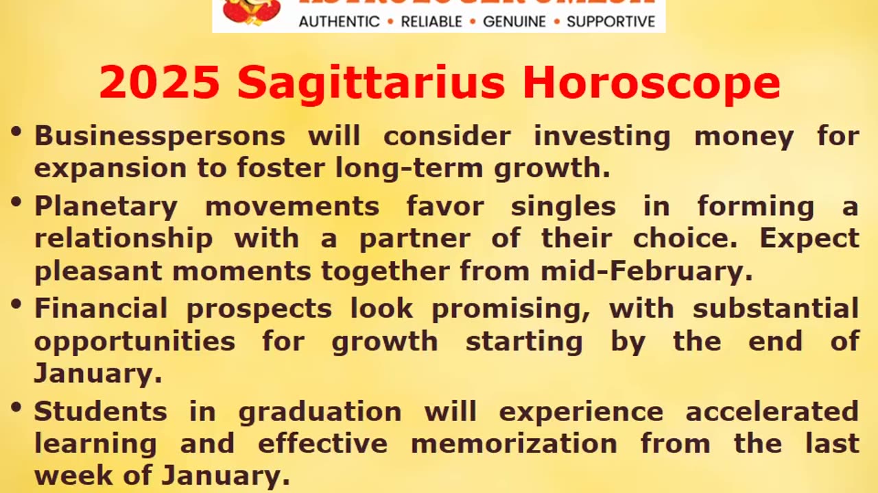 2025 Sagittarius Horoscope