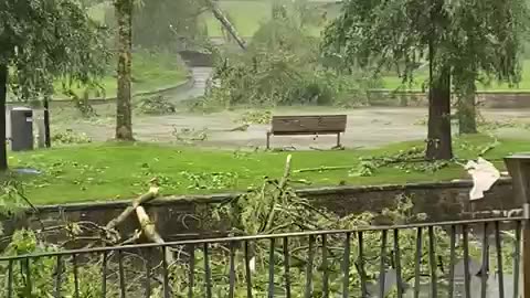 tornado germany consequences in a park