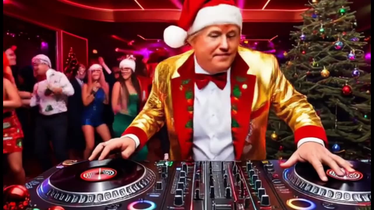 Donald trump Christmas dj night