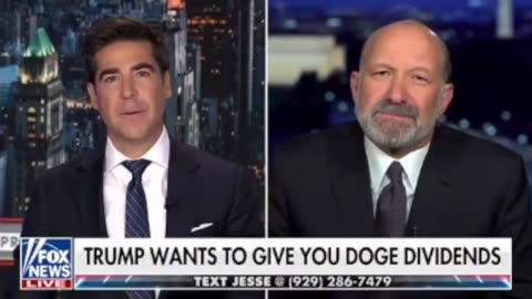 Jesse Watters With Howard Lutnick : "get ready for mortgage, tax and interest rates to go down"