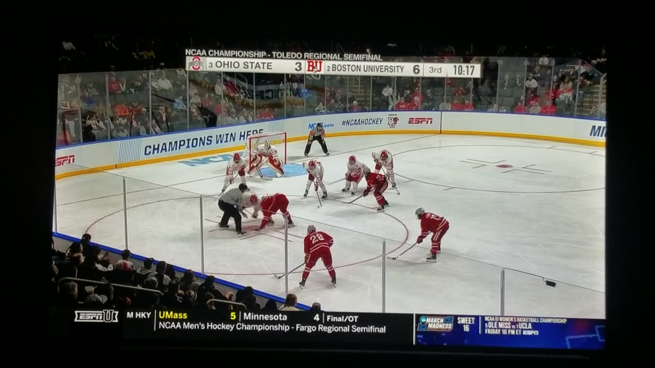 Ohio State vs Boston University - Terriers Lead 6-3