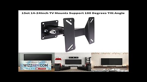 1Set 14-24Inch TV Mounts LCD LED Monitor Wall Mount Bracket Fixed Flat Review