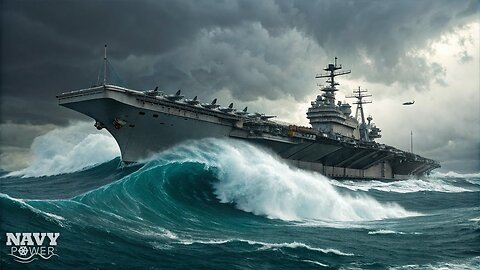 SUPER TECH Secret That Helps the US Navy's Largest Aircraft Carriers Fight MONSTER WAVES