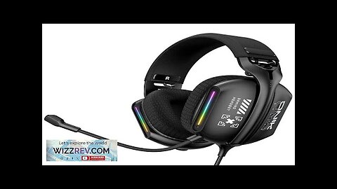 ONIKUMA X12 Gaming Headset Wired Earphone 50mm Speaker Surround Stereo RGB Light Review