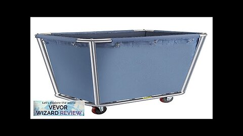 VEVOR Basket Truck 12 Bushel Steel Canvas Laundry Basket 3" Diameter Wheels Review