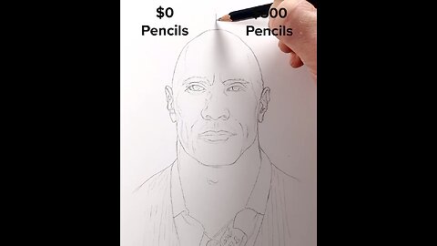 0 dollar Pencile Vs 300 Dollar Pencile Art