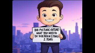 BIG PICTURE OUTLINE! WHAT YOU NEED TO DO TO BE RICH IN 2 YEARS!!