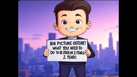 BIG PICTURE OUTLINE! WHAT YOU NEED TO DO TO BE RICH IN 2 YEARS!!