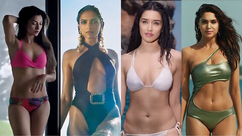 Bollywood actress bikini hot compilation | indian actress bikini compilation | Bikini feast part 1