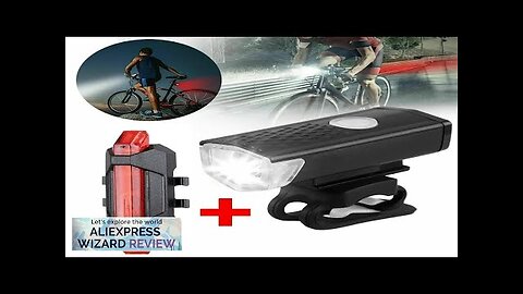 MTB Bike Front Lights USB LED Rechargeable Waterproof Mountain Bike Headlight Bicycle Review