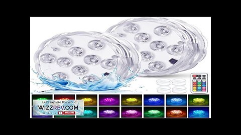 YiaMia Hot Tub Lights Submersible LED Pool Lights with Suction Cup Review