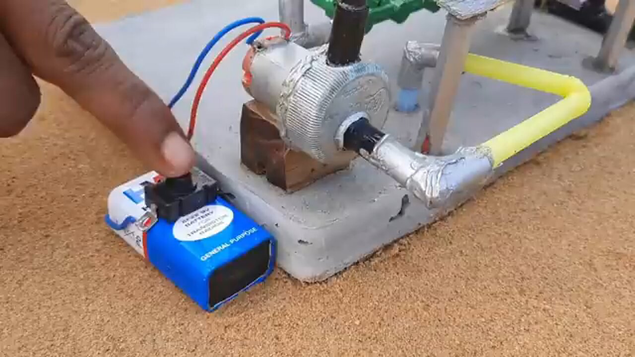 How to make mini water pump | Science project | Water tank construction