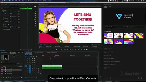 How to use Kids YouTube Design Template for Premiere Pro - Tutorial