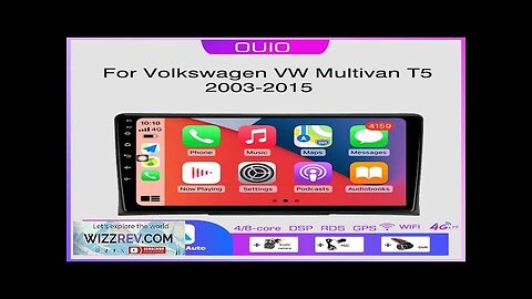 Android 13 Carplay radio For Volkswagen VW Multivan T5 2003-2015 Car stereo Review