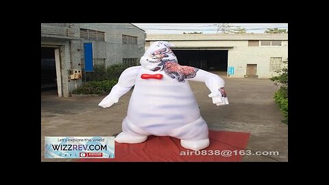 Custom Monster White Inflatable Ghost Advertising Scary Cartoon Mascot For Outdoor Halloween Review