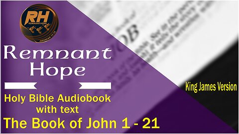 The Book of John KJV | Audio Bible (FULL) by Max #McLean #KJV #audiobible #audiobook