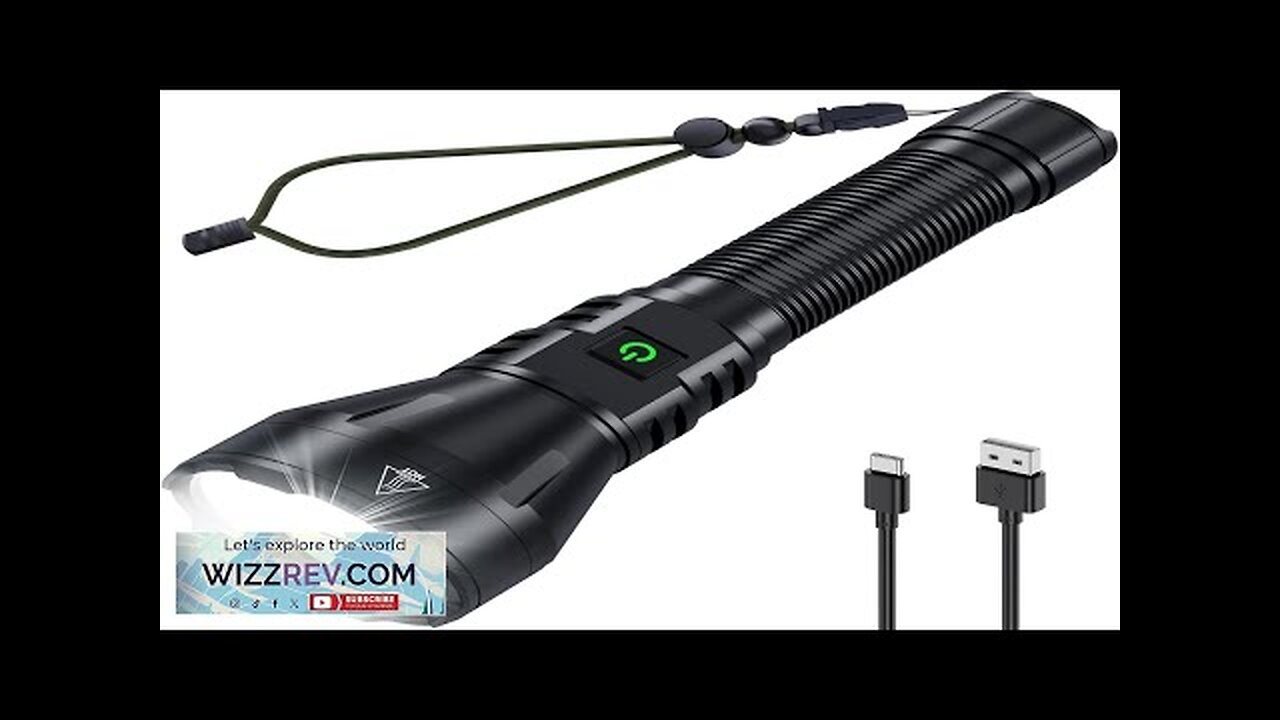 alifa rechargeable led flashlight Flashlight, XHP160.2 Zoomable IPX5 Waterproof Super Bright With 5 Modes, Aluminum, 120000 Lumen Home Improvement Product parameters Briignite 2000 Lumen Rechargeable Integrated