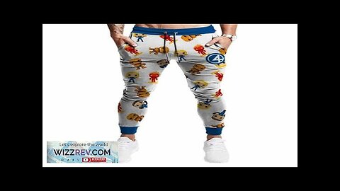 Marvel Comics Fantastic Four Chibi Pattern White Joggers Review