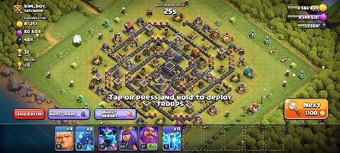 clash of clan trophy push attack