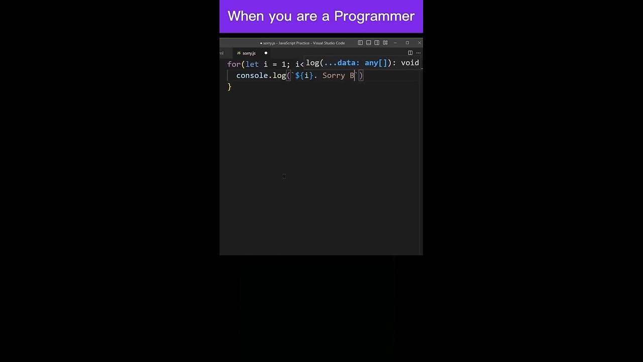 when you are a programmer