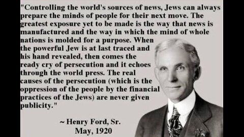 “The odds of a Jew controlling all 5 Top major media outlets is 31 trillion to 1.” - David Duke