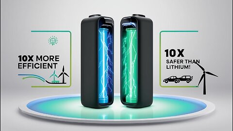 Game changing battery tech safer, non flammable & 10x more efficient than lithium