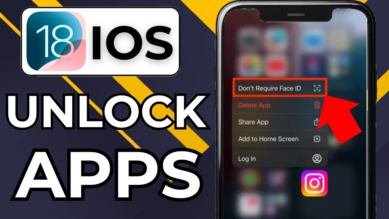 HOW TO UNLOCK APPS ON IPHONE IOS 18