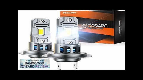 SEALIGHT S2S-H7 Pair Car Front LED Headlight Car Headlamp Hi/Low Beam Super Review