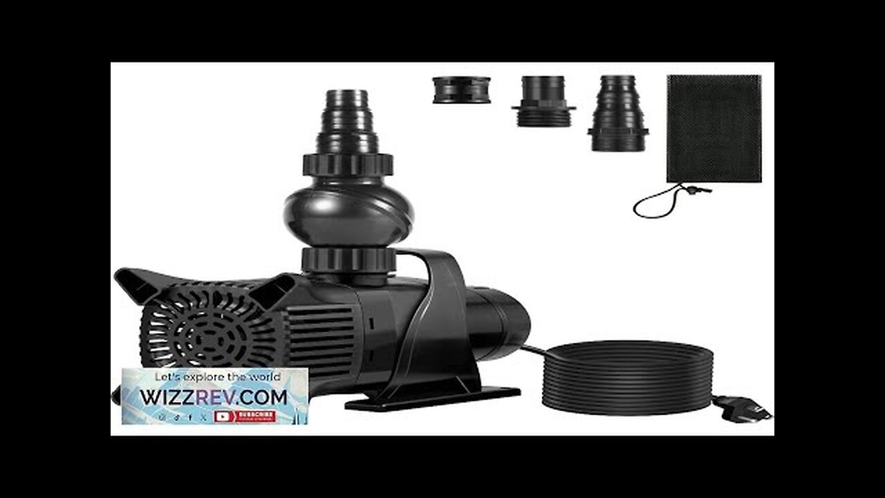 VEVOR Submersible Water Pump 5200GPH Pond Pump 25FT 420W for Waterfall Fountain Review