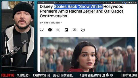 "Disney Just CANCELED Woke Snow White Red Carpet, Movie Projected To BOMB Over Scandals & Wokeness"