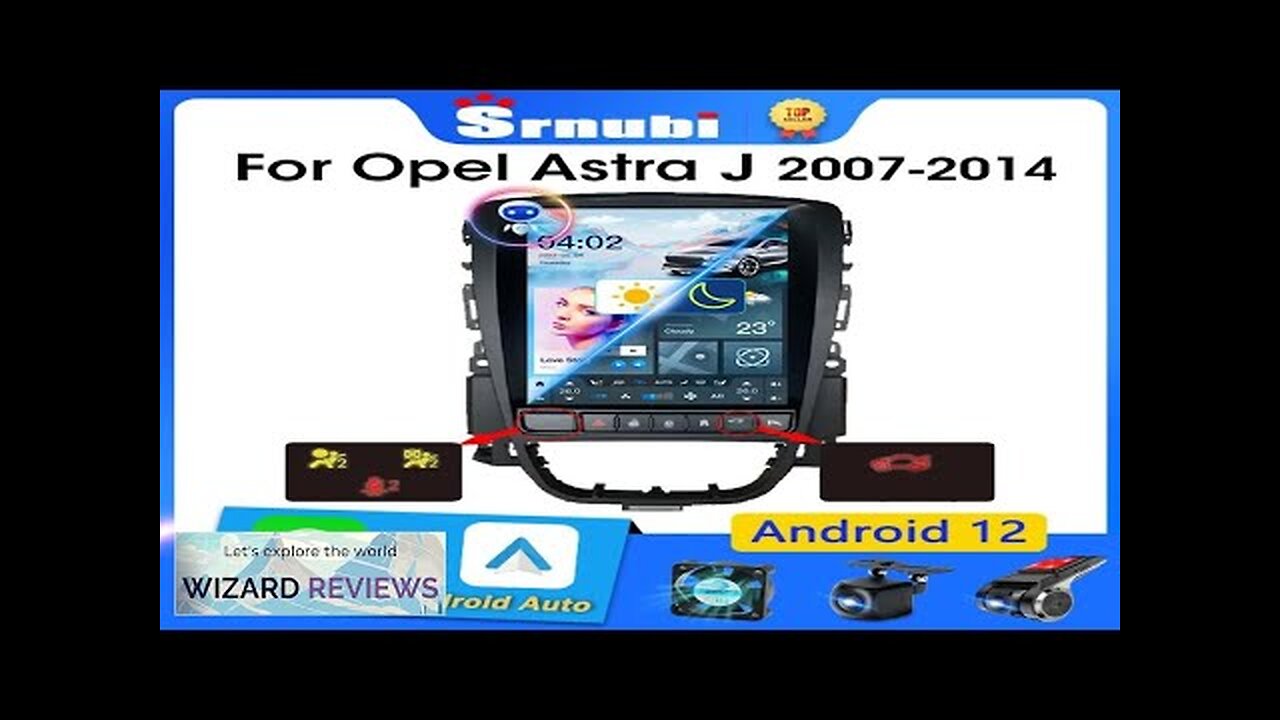 Srnubi 9.7" Android 12 Carplay Car Radio for Opel Astra J Verano Review