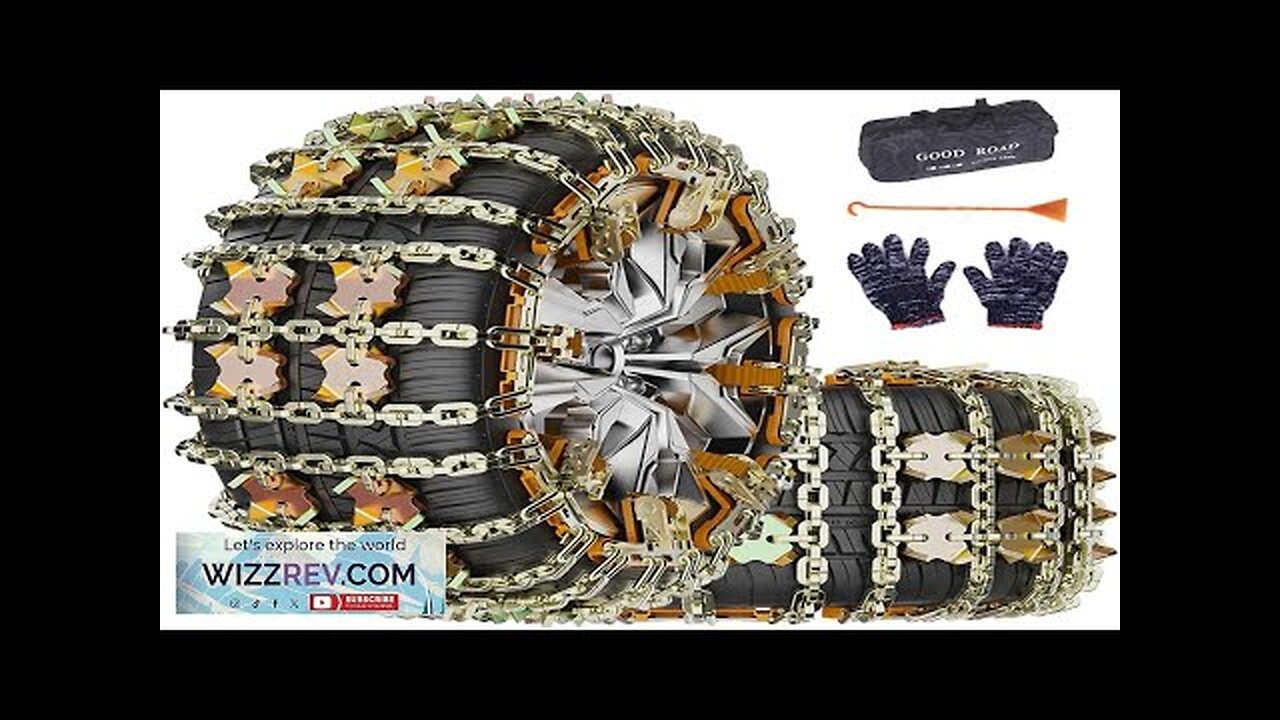 Tire Chains for Car/SUV/Pickup Trucks Adjustable Universal Emergency Thickening Chains Review