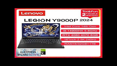 Lenovo LEGION Y9000P 2024 Gaming Laptop Intel i9-14900HX NVIDIA RTX 4060 4070 Review