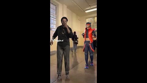 Dad and His Fortnite Character Dancing