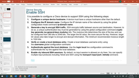CCNAv7 - Chapter 16 - SSH PT