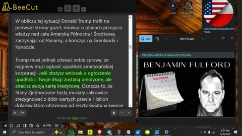 ⚡️Benjamin Fulford: Raport tygodniowy z 13 stycznia 2025 r.⚡️