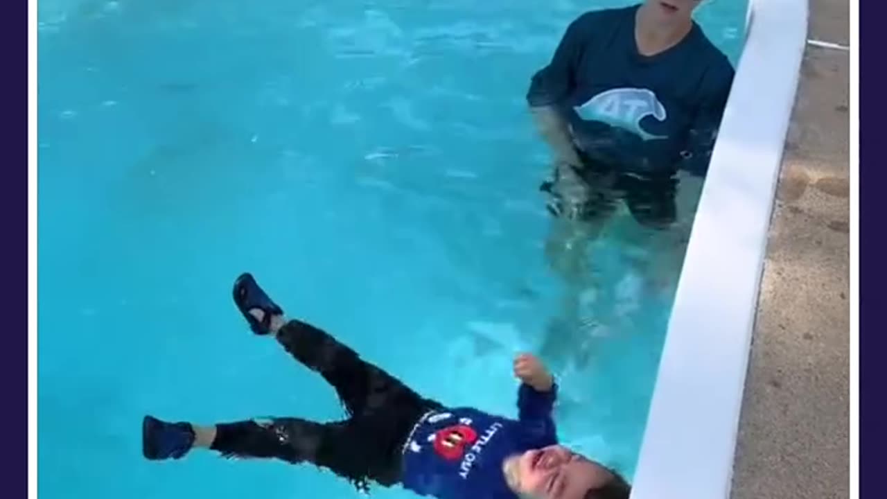 That's how we learn to swim