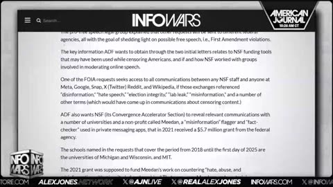 ALEX JONES - INFOWARS LIVE - ALEXJONES.NETWORK - THERE'S A WAR ON FOR YOUR MIND! ➡ THE ALEX JONES SHOW • WAR ROOM WITH OWEN SHROYER • THE AMERICAN JOURNAL WITH HARRISON SMITH • SUNDAY NIGHT LIVE WITH CHASE GEISER