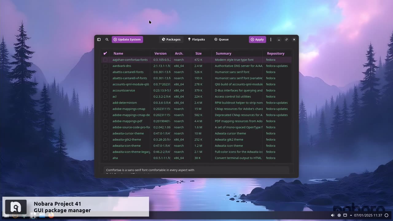 Nobara Project 41 overview | a modified version of Fedora Linux with user-friendly fixes added to it