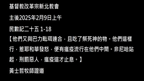 【他們又與巴力毗珥連合，且吃了祭死神的物。他們這樣行，惹耶和華發怒，便有瘟疫流行在他們中間。非尼哈站起，刑罰惡人，瘟疫這才止息。】