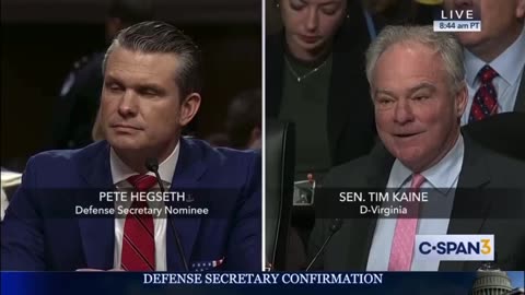 Tim Kaine Uses Hegseth's Daughter to Attack Him