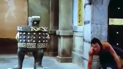 This man trains hard in kung fu with the aim of defeating the bronze statues.