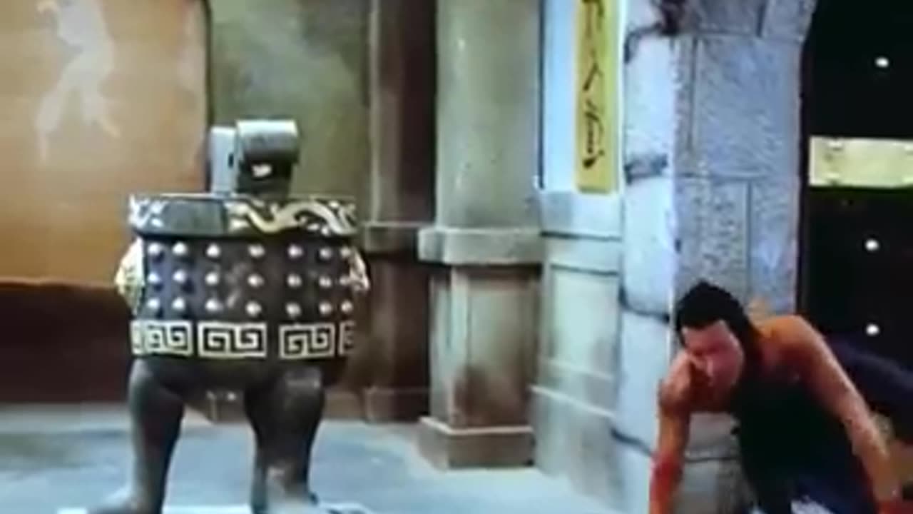 This man trains hard in kung fu with the aim of defeating the bronze statues.