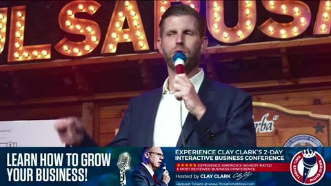 Robert Kiyosaki & Eric Trump LIVE from Tulsa, OK | Watch Robert Kiyosaki & Eric Trump LIVE from Clay Clark’s March 6-7 Business Growth Conference + Join Tim Tebow At Clay Clark’s June 5-6 Business Conference | Request Tickets At ThrivetimeShow