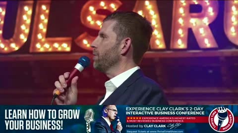 Robert Kiyosaki & Eric Trump LIVE from Tulsa, OK | Watch Robert Kiyosaki & Eric Trump LIVE from Clay Clark’s March 6-7 Business Growth Conference + Join Tim Tebow At Clay Clark’s June 5-6 Business Conference | Request Tickets At ThrivetimeShow